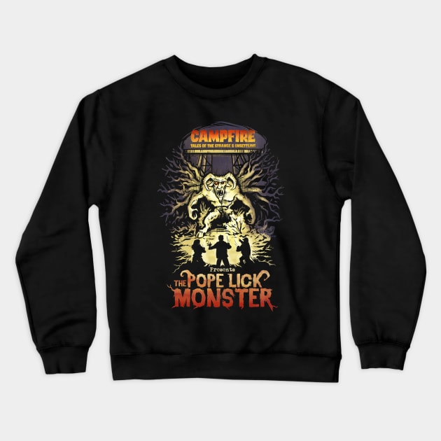 Pope Lick Goat Man Crewneck Sweatshirt by Campfire Tales of the Strange and Unsettling